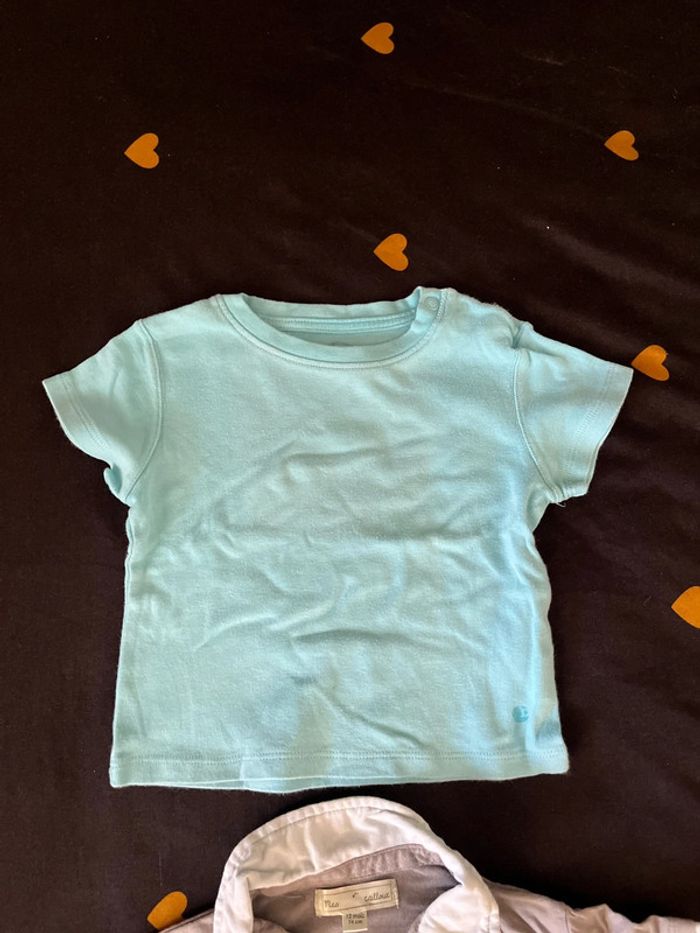 Lot t-shirt 12 mois - photo numéro 4