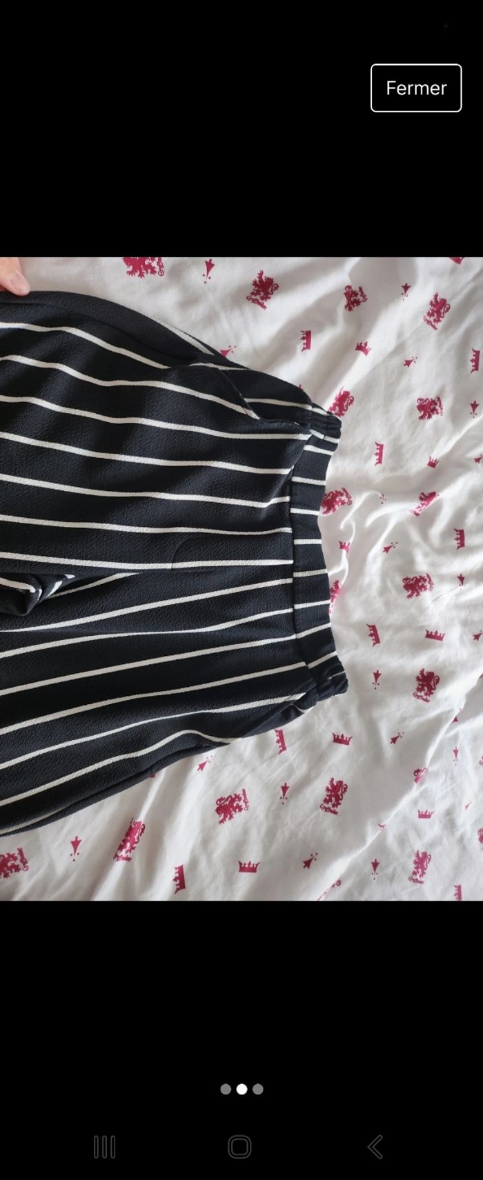 Pantalon large à ligne Bershka - photo numéro 2