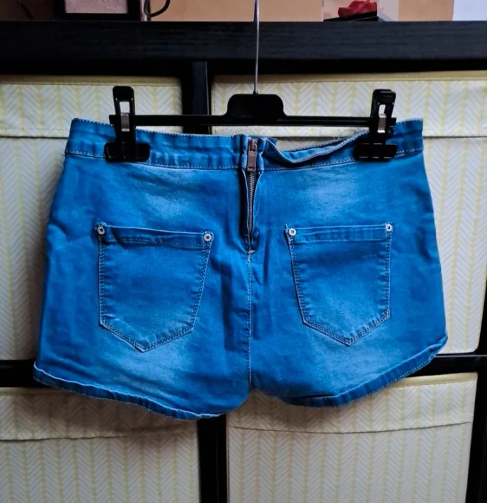 Short en jean taille basse taille XL - photo numéro 3