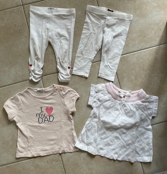 Lot de 2 t-shirts manches courtes et 2 leggings