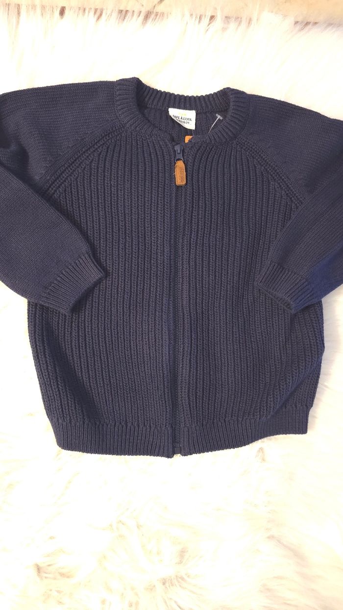 (Neufs non portés) 🏷🏷🥰🤩superbe  Ensemble gilet zippé et polo ml 36mois/3ans garçon 🤩🥰💙 - photo numéro 2