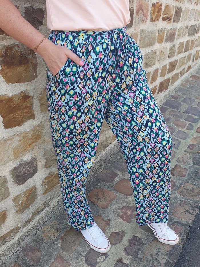 Pantalon fluide Majorque imprimé Taille M