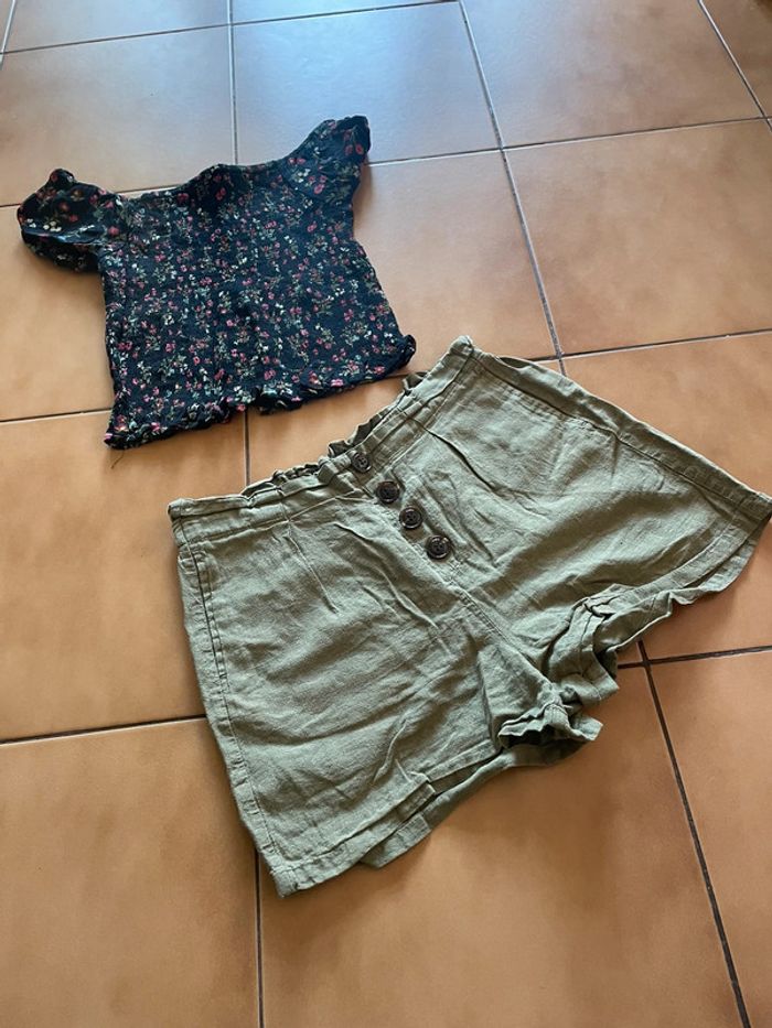 Ensemble short + t shirt XS - photo numéro 2