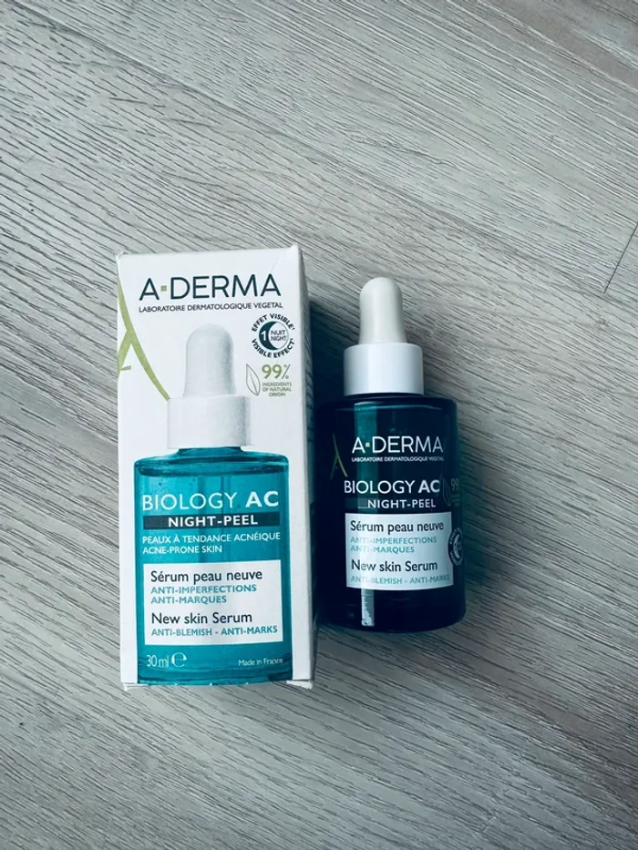 Serum peau neuve anti imperfections. Biology ac. Aderma