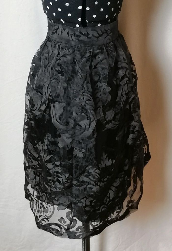 Jupe courte unie noire chic Taille 38 Nafnaf - photo numéro 9