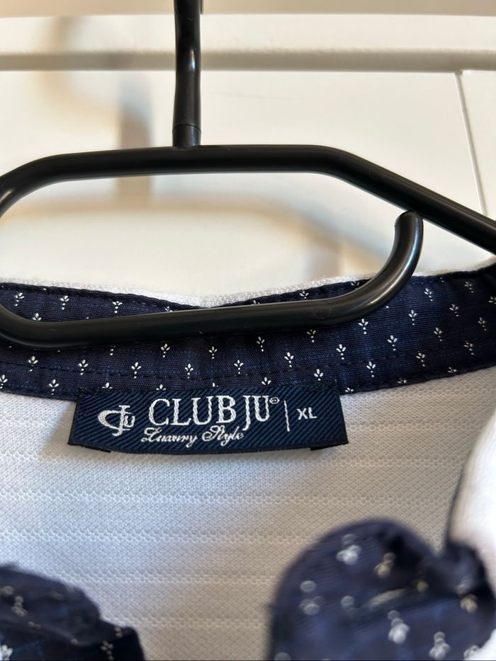 Polo blanc à détails Homme Club Ju Tailles M-L - photo numéro 5