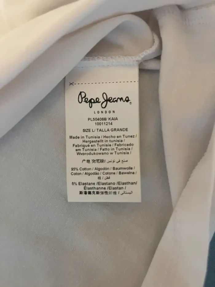 T-shirt blanc - Pepe Jeans - Taille L - photo numéro 4