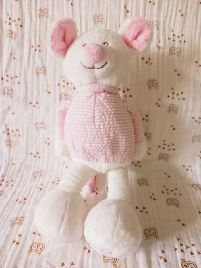 Doudou peluche souris Monoprix