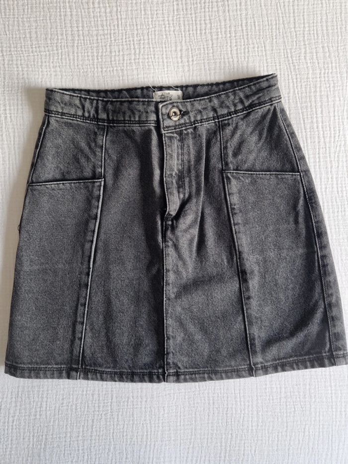 Jupe en jean grise TAO Tweens taille XXS
