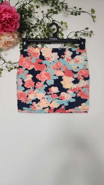 Jupe été moulante Fleurie 🎀 Taille L 🎀