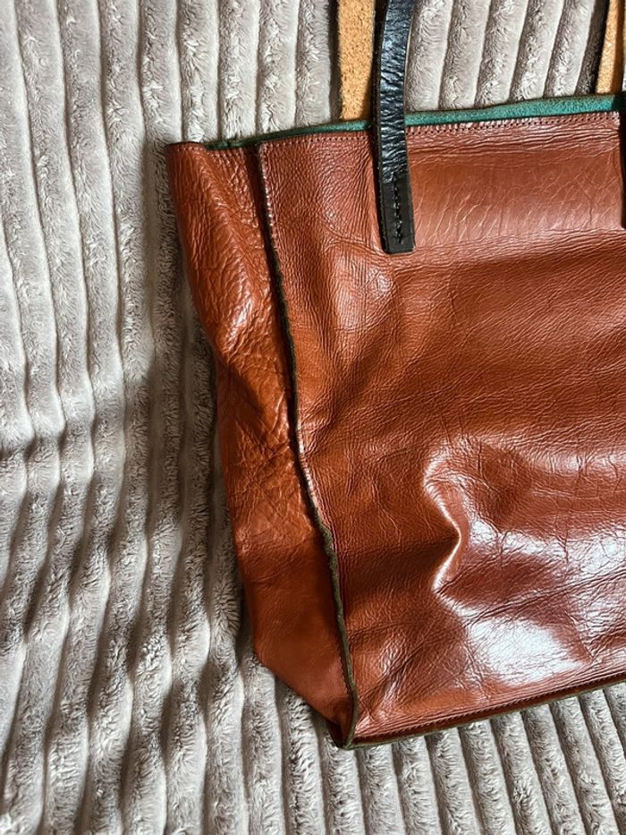 Sac cabas en cuir DAIKA New York – Vintage & stylé - photo numéro 3