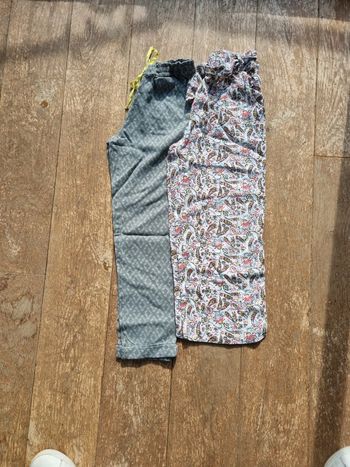 Lot de 2 Pantalons fluide 6/7 ans