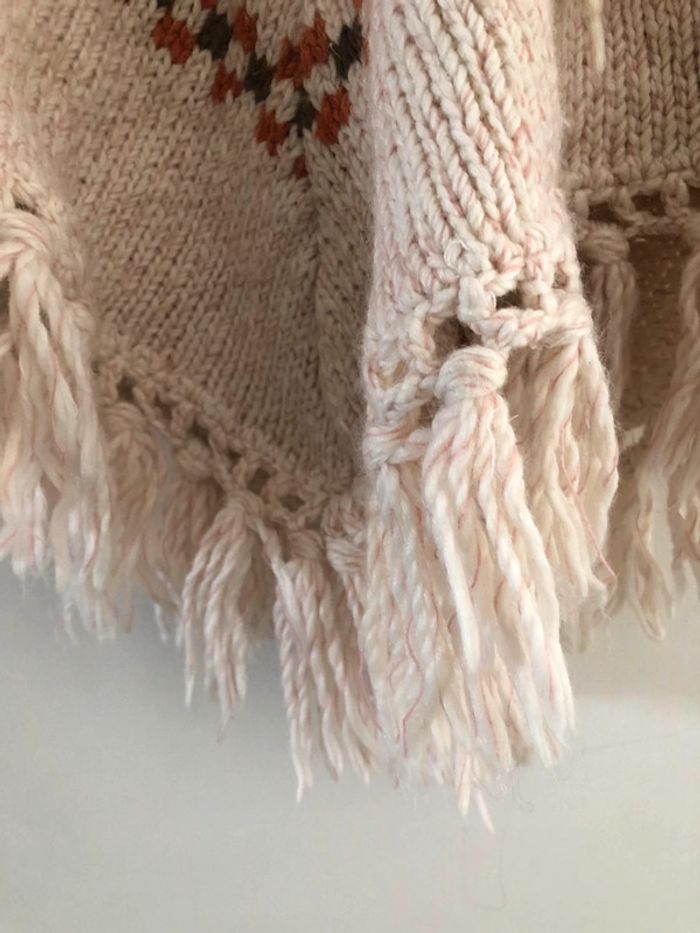 Poncho 5 ans à capuche style bohème enfant - photo numéro 13