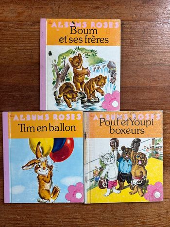 Les albums roses Hachette - Pierre Probst - Lot de 3 livres anciens vintage cartonnés