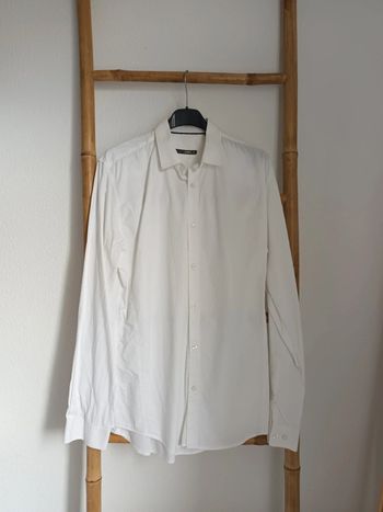 Chemise blanche côtelée OWK taille S (37/38)