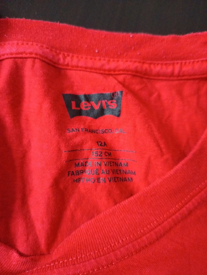 Tee shirts Levi's rouge - photo numéro 3