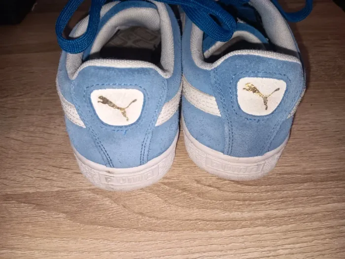 Baskets Puma taille 41 Suède Bleu Vintage Authentique - photo numéro 5