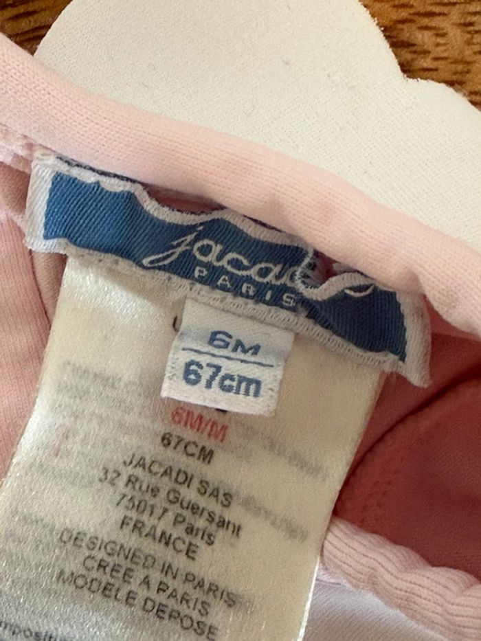 Maillot de bain manches longues Jacadi rose 6 mois - photo numéro 2