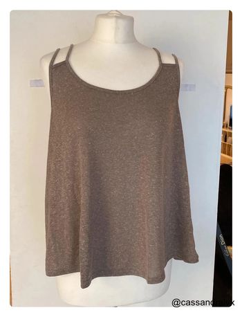 Débardeur marron - Camaïeu