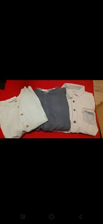 Lot de 3 chemises manches longues