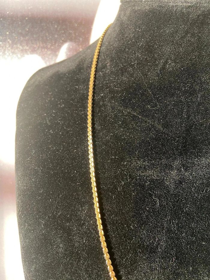 Très élégant collier vintage plaqué or - photo numéro 3