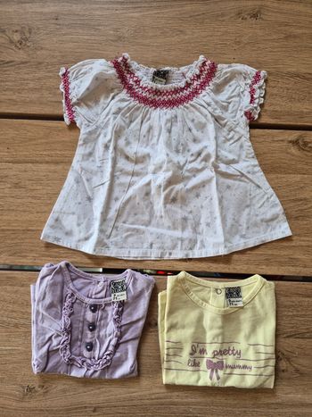 Lot hauts 9 mois 71 cm TAO