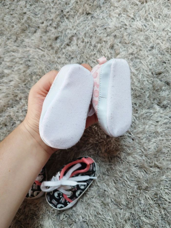 Lot de 2 paires de basket bébé fille Minnie Disney - photo numéro 3