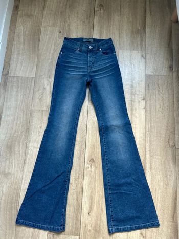 Jean bleu School rag évasé Leg W28