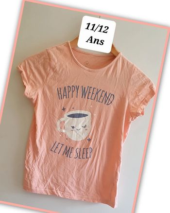 Maillot t-shirt fille 11/12 ans