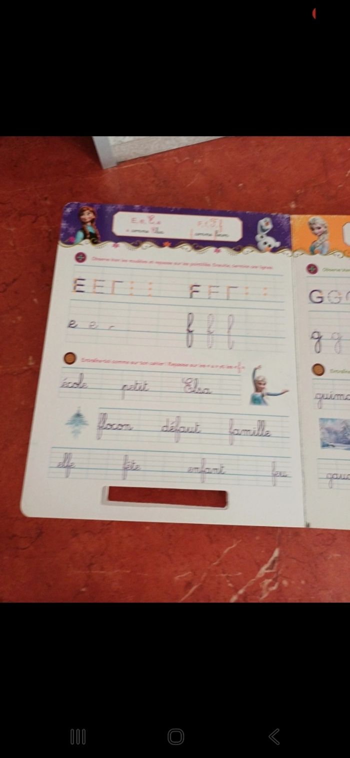 Livre ardoise Reine des neiges - photo numéro 4