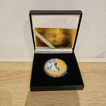 Pièce bleach plaqué or avec certificat