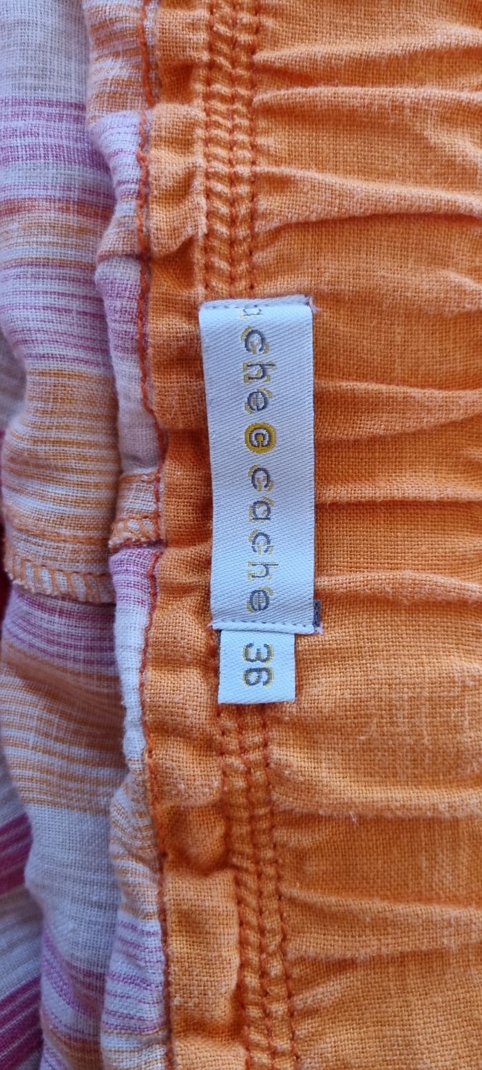 Pantalon lin coloré - photo numéro 4
