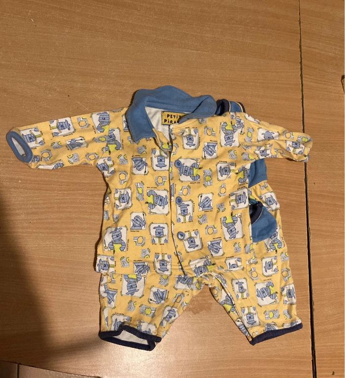 Ensemble 2 pièce petit pirate taille 1 mois - photo numéro 4