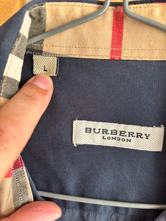Chemise Marine Burberry - photo numéro 4