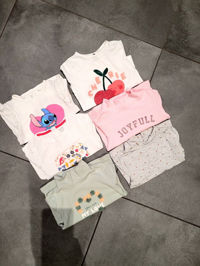 6 tee shirt manches longues