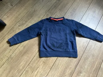 Sweat garçon Tape à l’œil Aloha bleu palmiers 5 ans