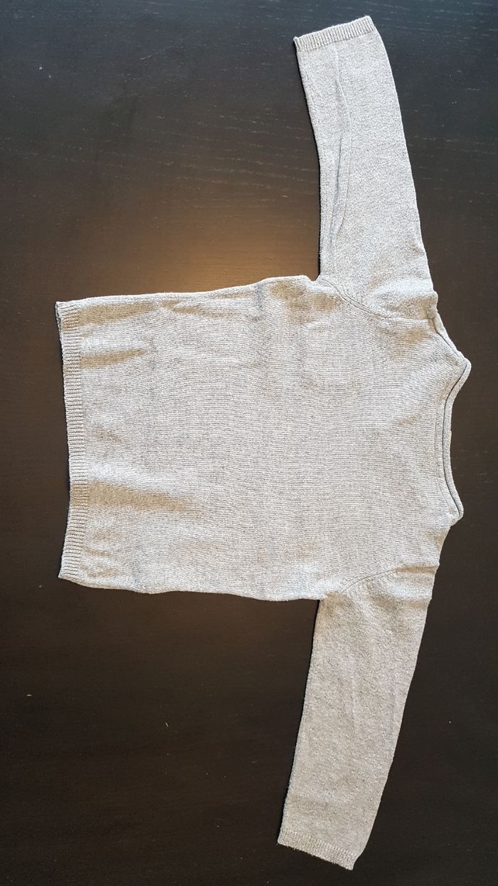 Pull gris fille 18 mois - photo numéro 2