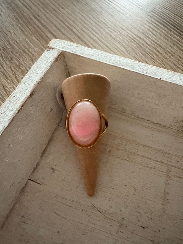 Bague dorée et rose T7 - photo numéro 6