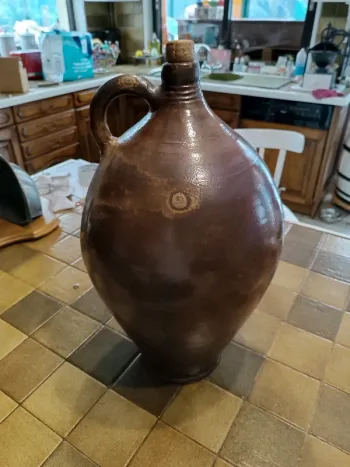 Jarre cruche en terre cuite vintage ancien