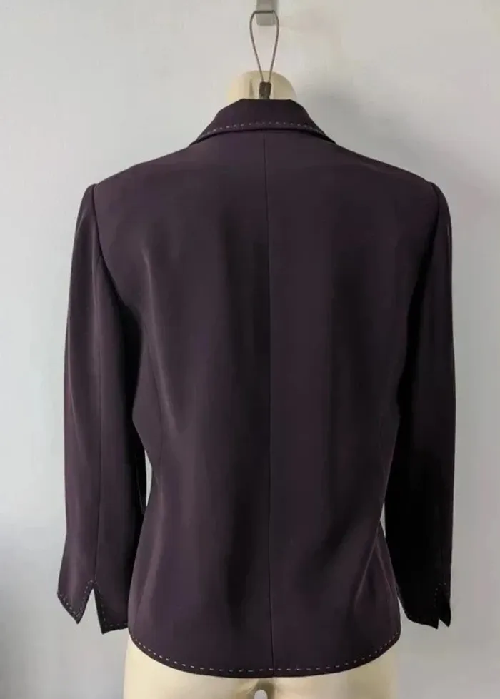 Veste blazer violet - 123 - taille 38 - photo numéro 3