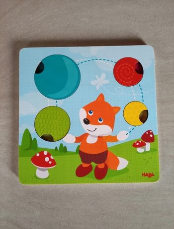 Puzzle tactile Renard Haba