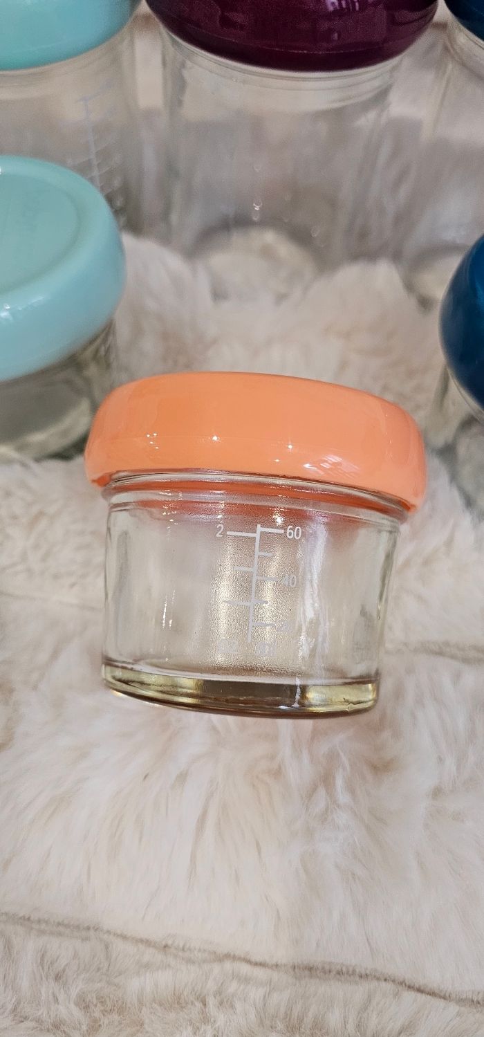 Lot de 8 pots en verre Babybols babymoov en tres bon état - photo numéro 4