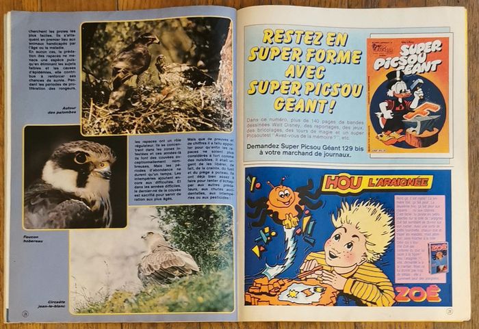 Ancien journal de mickey avec poster géant Les Aristochats 1982 N°1584 vintage - photo numéro 11