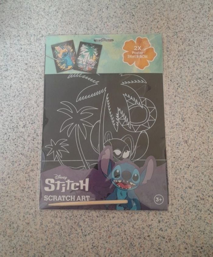 Carte à gratter stitch