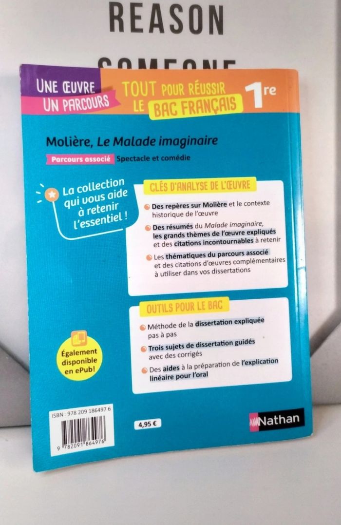Lot 2 livres pour Le malade imaginaire de Molière, l'œuvre plus la méthodologie - photo numéro 6