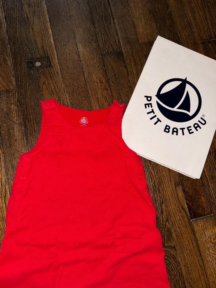 Salopette velour petit bateau  6 mois - photo numéro 2