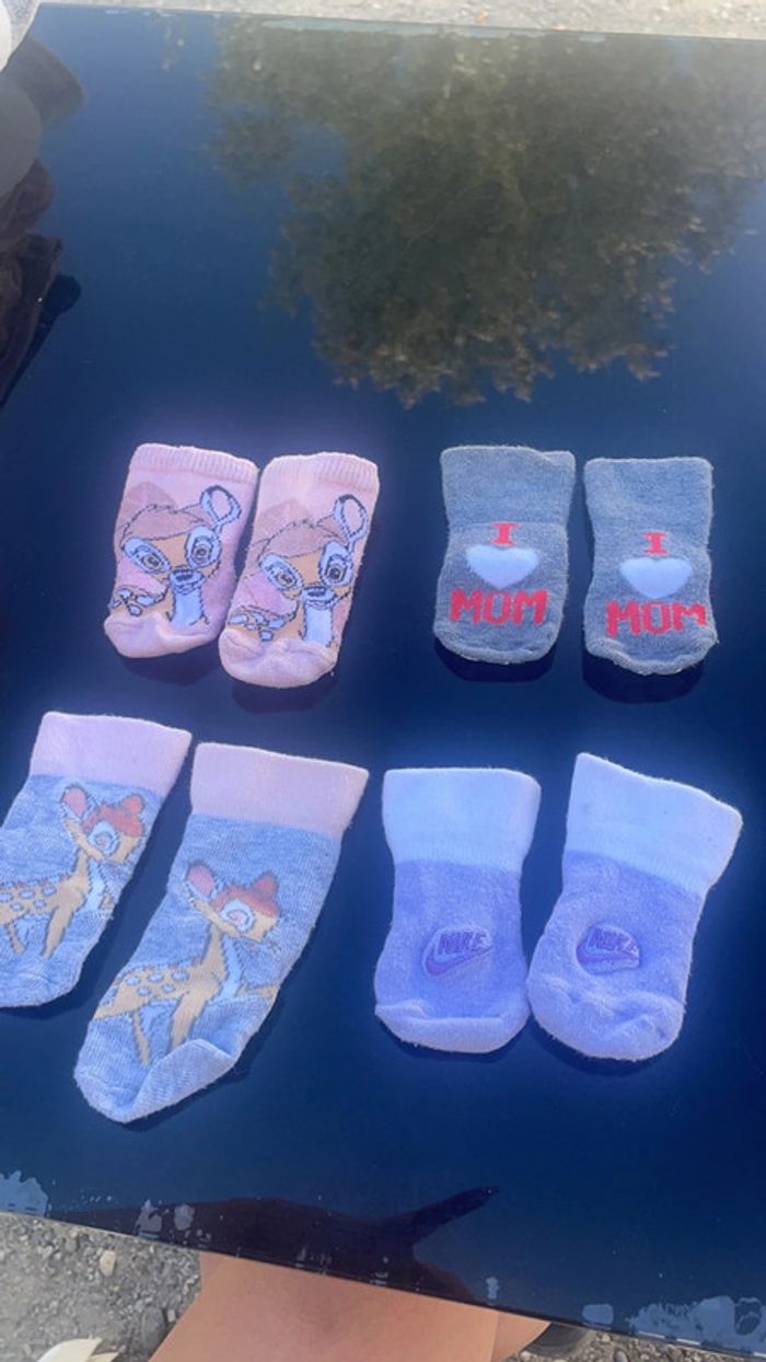 Lot 4 paire de chaussettes, bébé fille - photo numéro 2