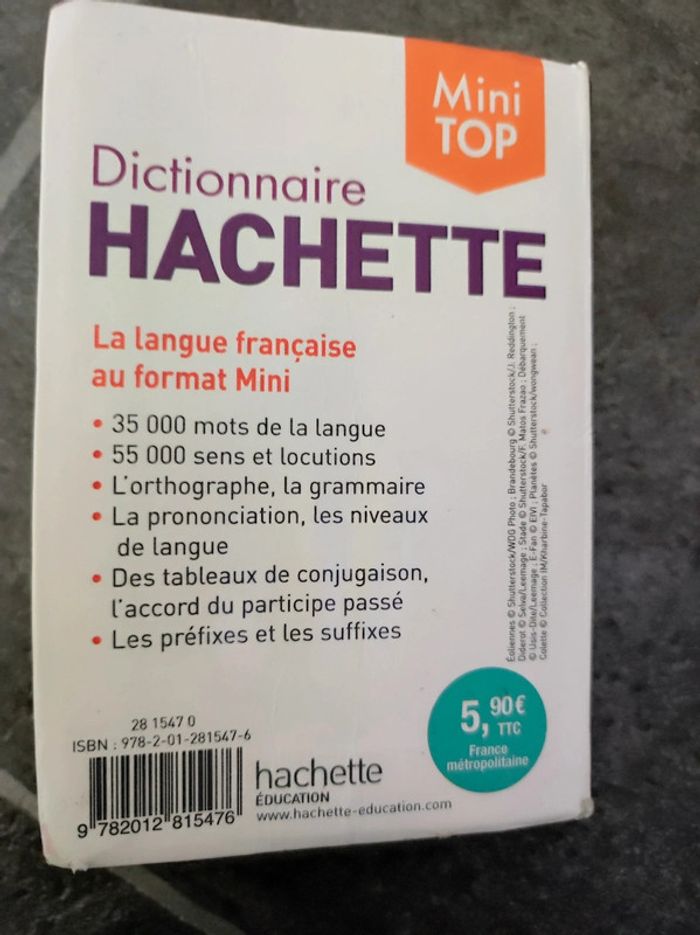 Mini dictionnaire Hachette - photo numéro 2