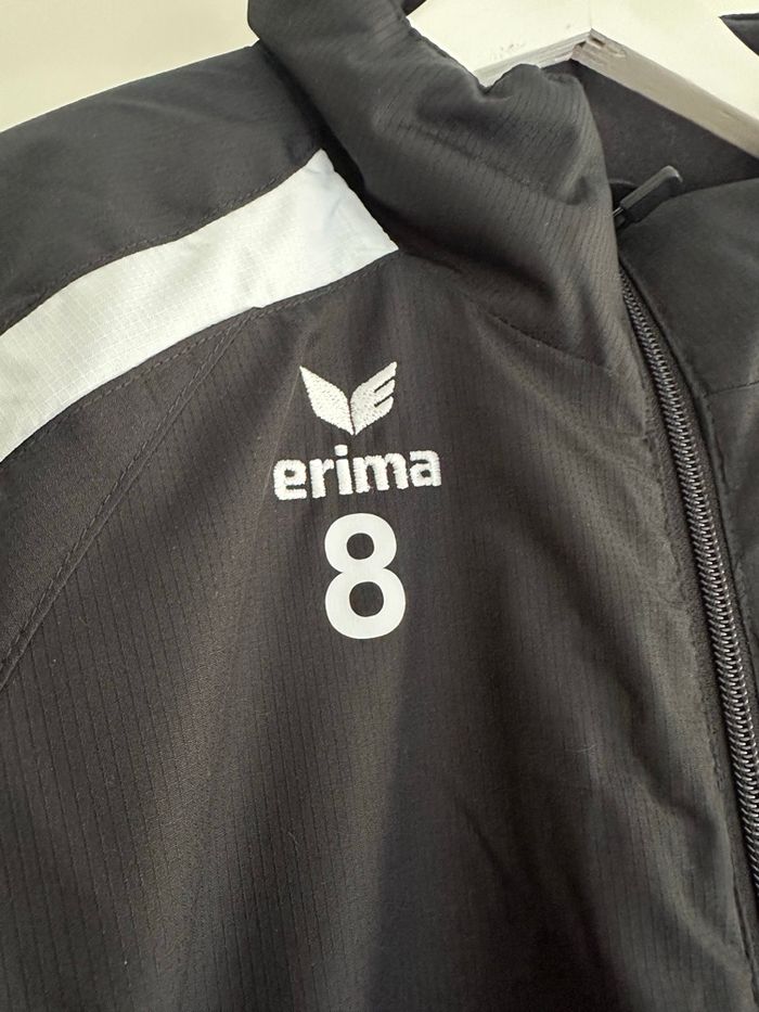 Doudoune noire foot taille S erima - photo numéro 2
