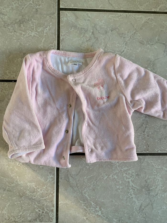 Pyjama velours 3 pièces 6mois - photo numéro 2